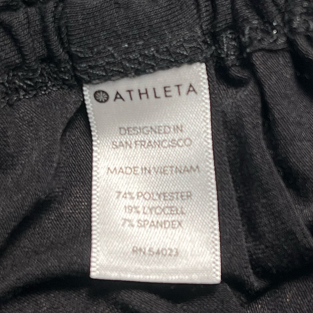 Athleta | Black Encore Ruched Sides Racerback Athletic/Athleisure Tank Sz XS - Picture 5 of 6